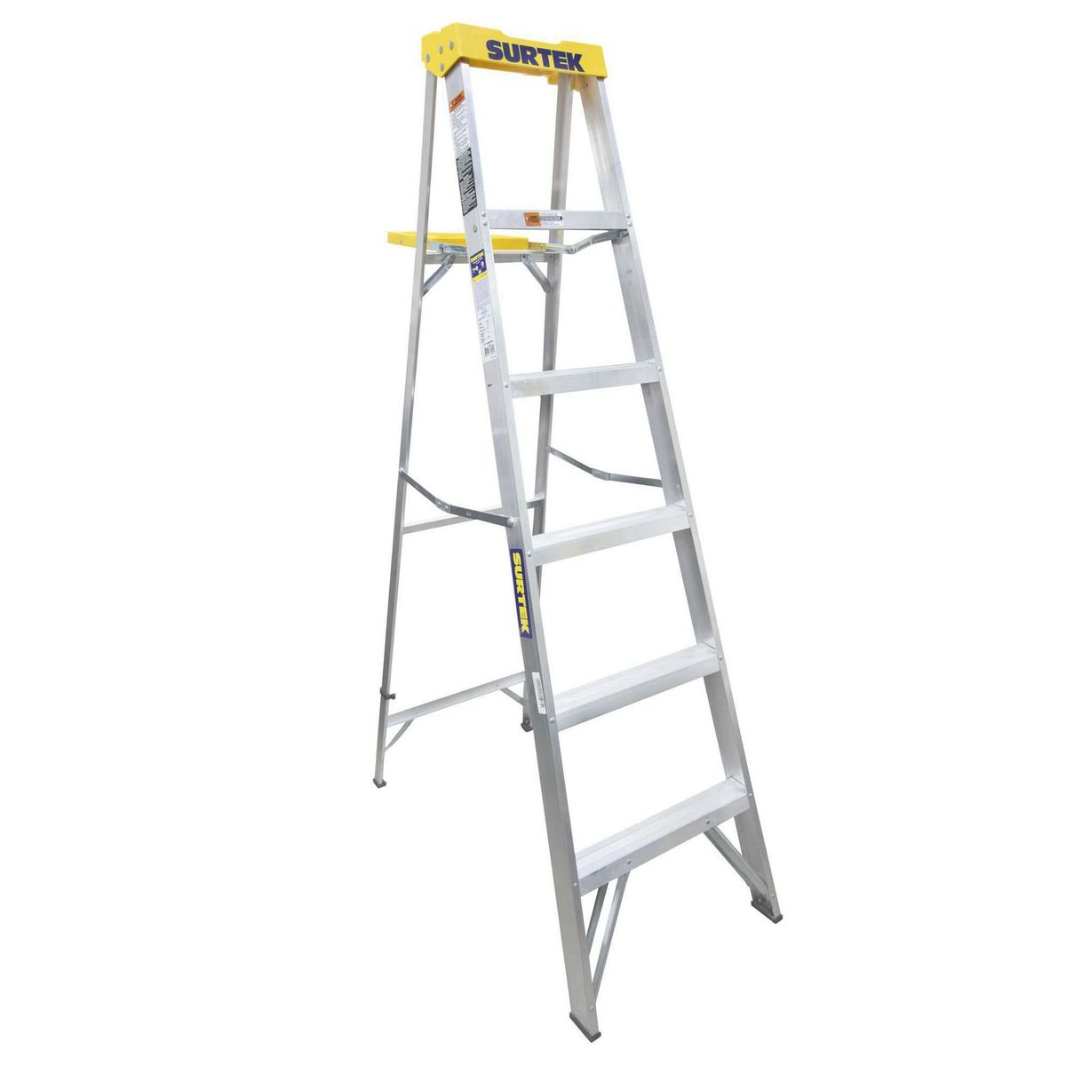 Surtek - Escalera de tijera aluminio de 5 peldaños