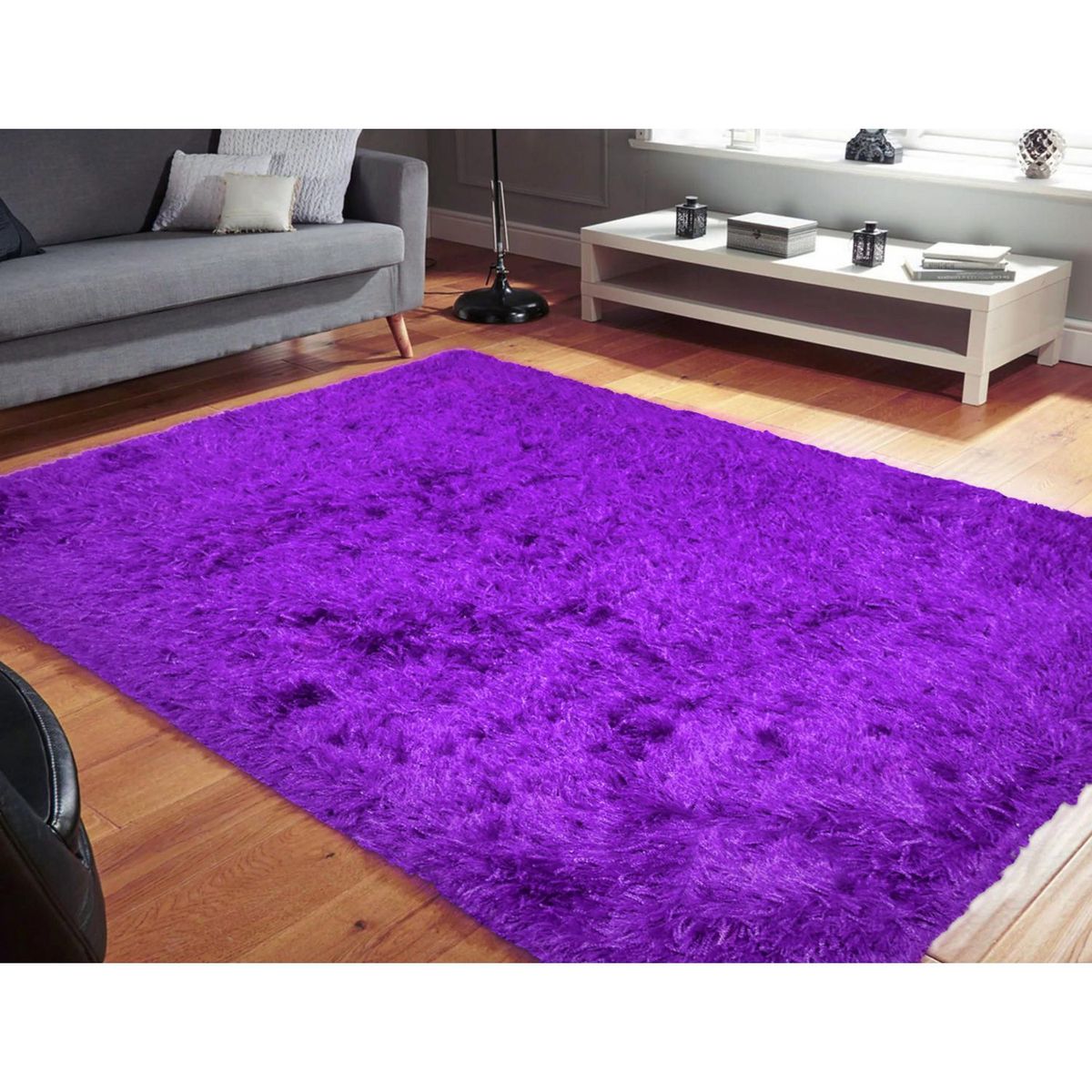 Tapete color Morado 120X170 cm, marca Biotrade - Foto 2