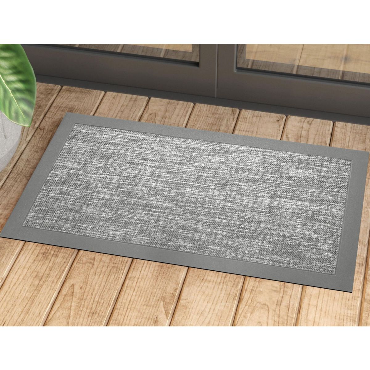 Biotrade - Tapete para entrada de 51 x 99 cm Gris