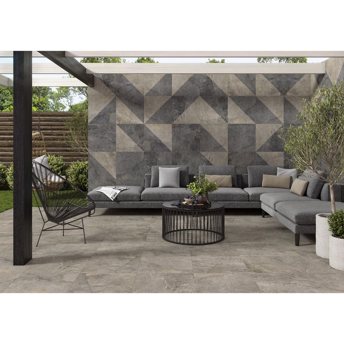 Piso Cerámico 59.3x59.3 cm Filita Taupe 1.41, marca Porcelanite - Foto 2