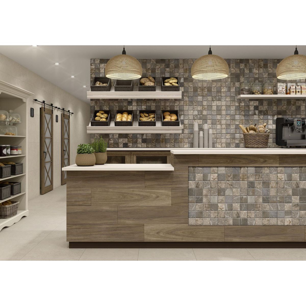 Porcelanite - Piso Cerámico 33X33 cm Jasper café 1.76