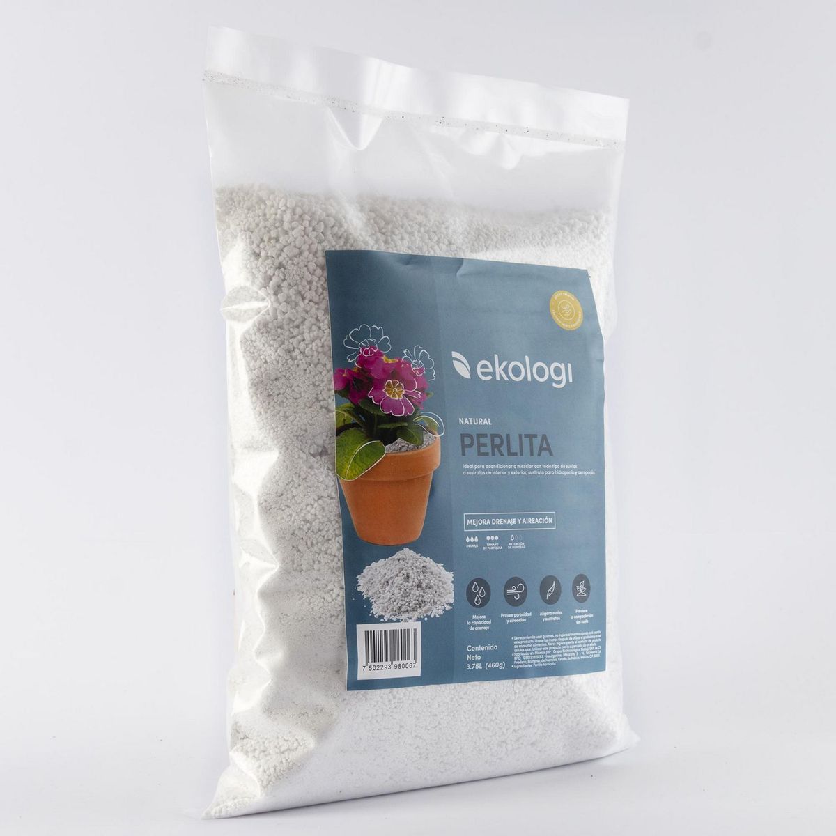 Sustrato de Perlita 3.75L, marca Ekologi - Foto 2