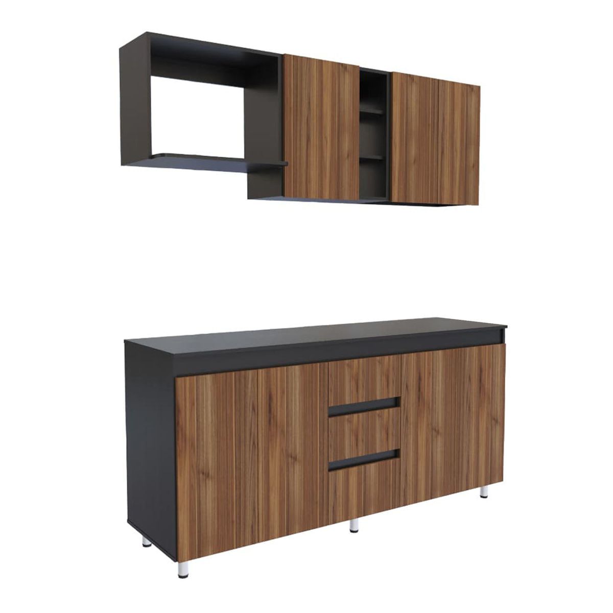 Maderkit - Cocina integral Arkala 1.8 metros Wengue Gales