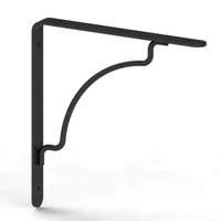 Ménsula Arco 24 x 24 cm negro