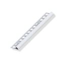 Perfil "P" 10x19mm pvc gris