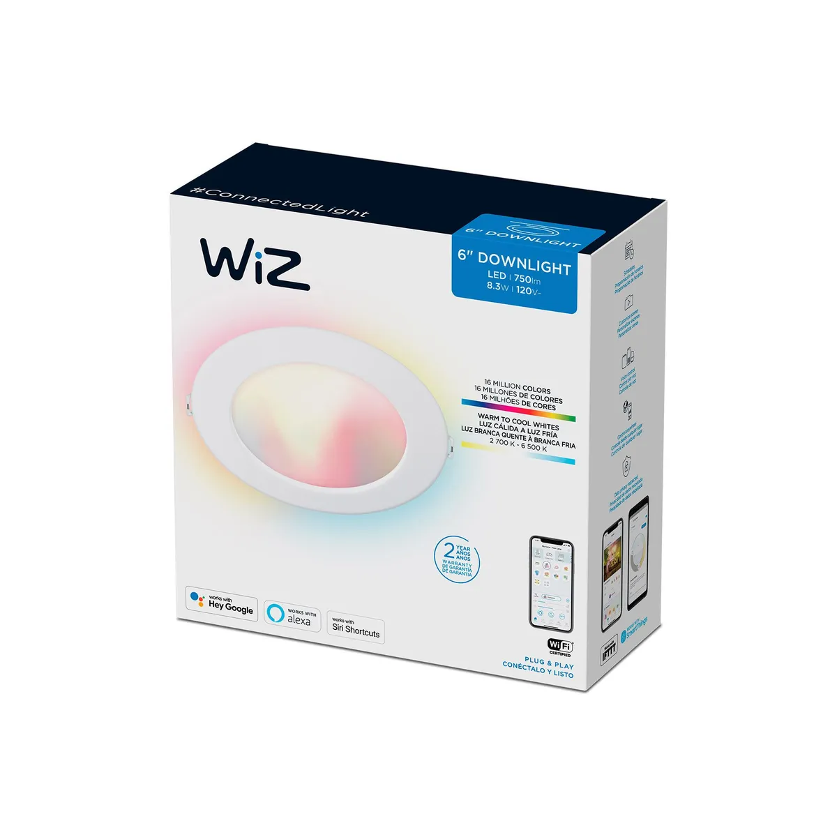 Foco Inteligente Multicolor Wiz E26, marca Wiz - Foto Principal