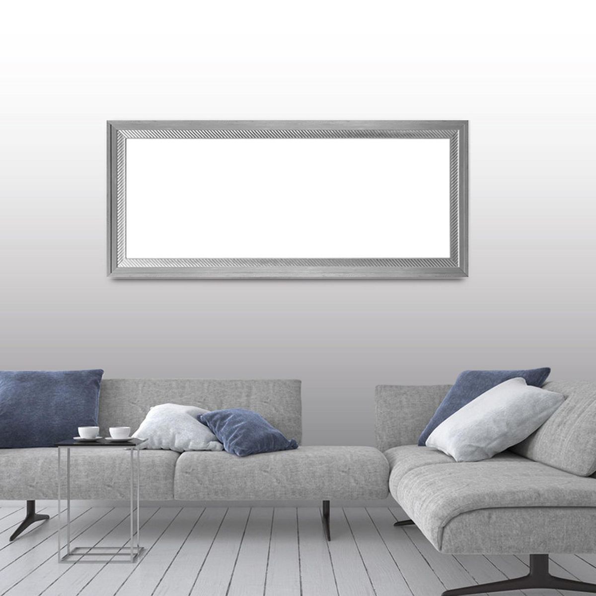 Live Deco - Espejo Decorativo Rectangular M371 de 78 x 178 cm Plata