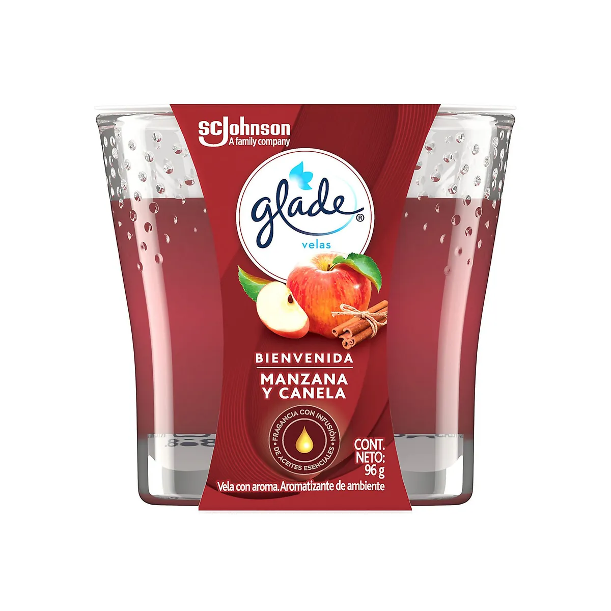 Vela manzana canela 90 grs., marca Glade - Foto Principal