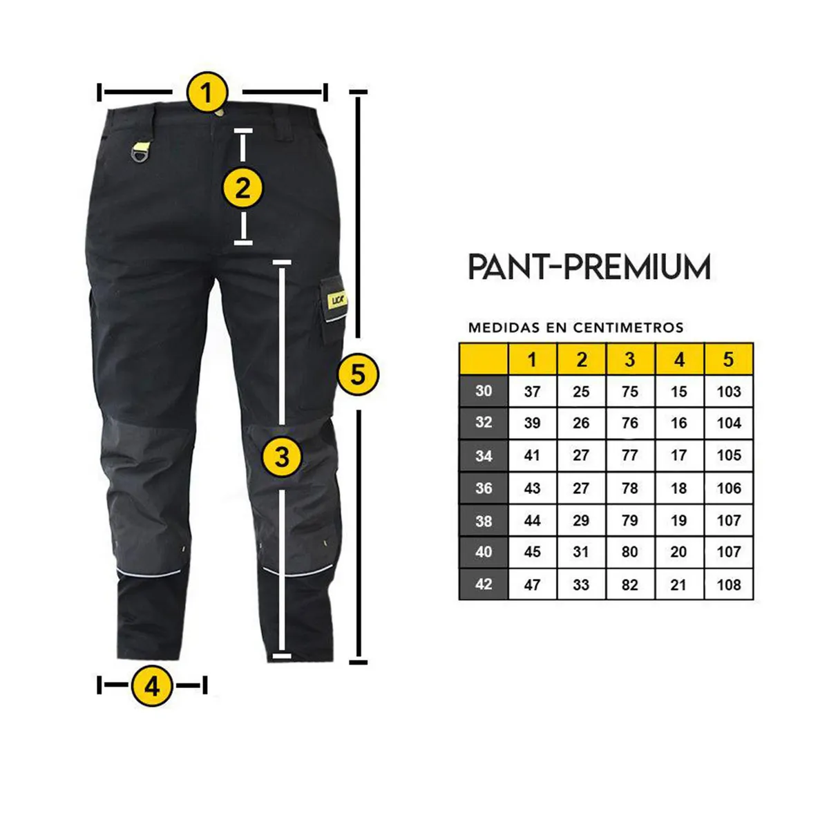 Pantalón Premium Negro Talla 32, marca Lica - Foto 2