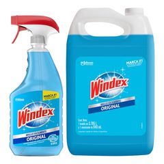 Pack limpiador de vidrios bidon y atomizador