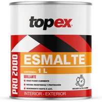 Esmalte Topex Secado Rapido Negro Mate 1 Litro
