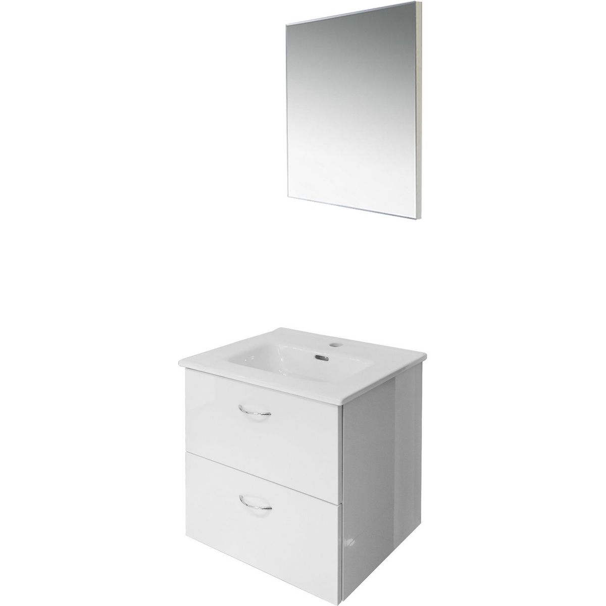 Sensi Dacqua Design - Mueble de Baño QubeAcabado Alto Brillo Blanco