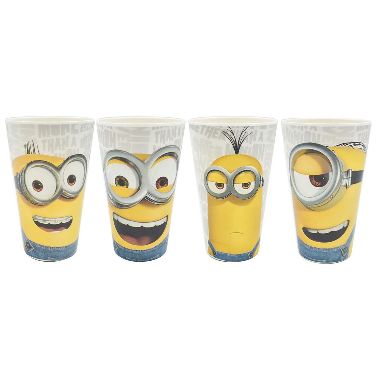 Fun Kids - Juego de vajilla de bambú Minions 12 piezas