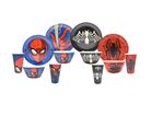 Juego de vajilla de bambú Spiderman 12 piezas