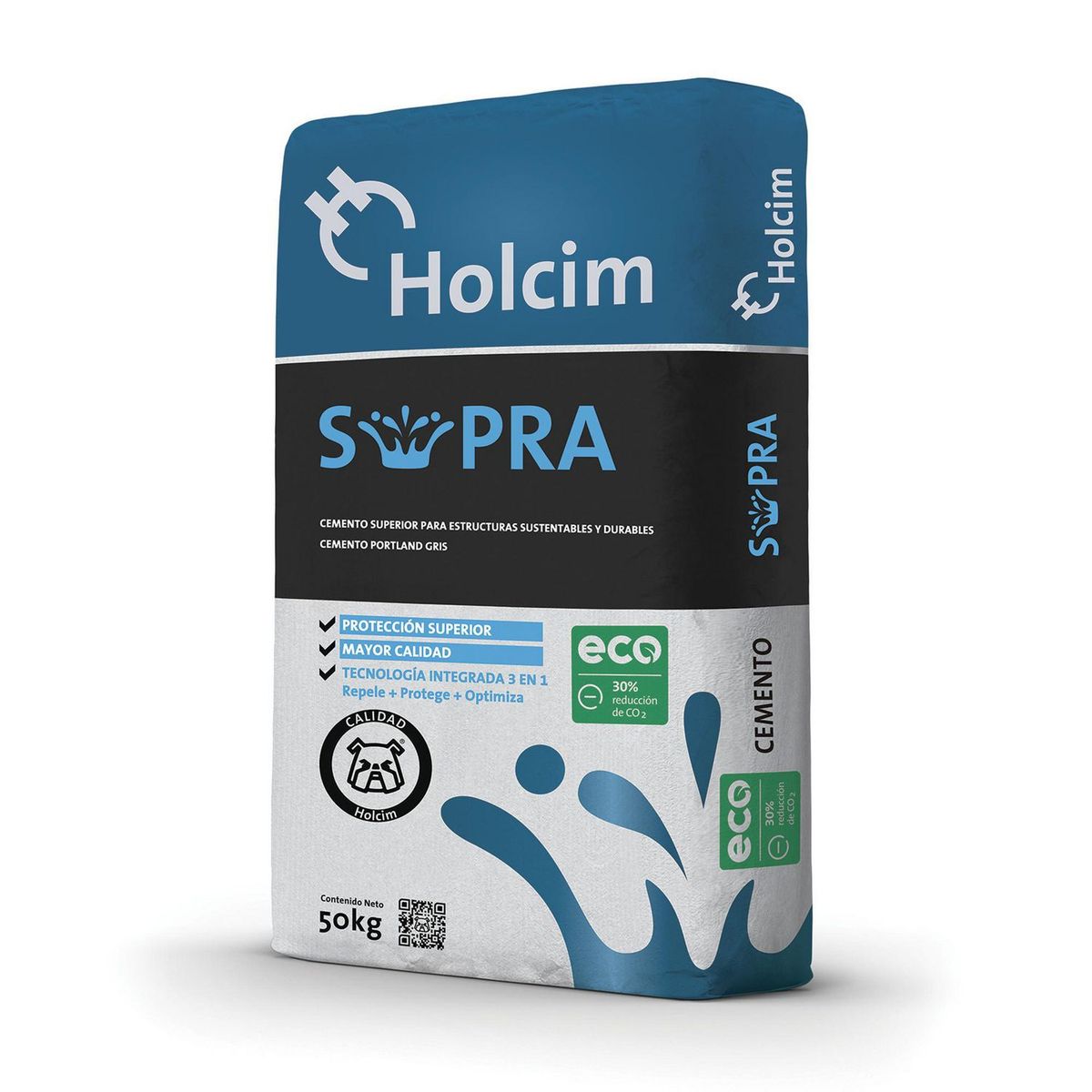 Holcim Apasco - Cemento Gris Holcim Supra Impermeable 50 Kg