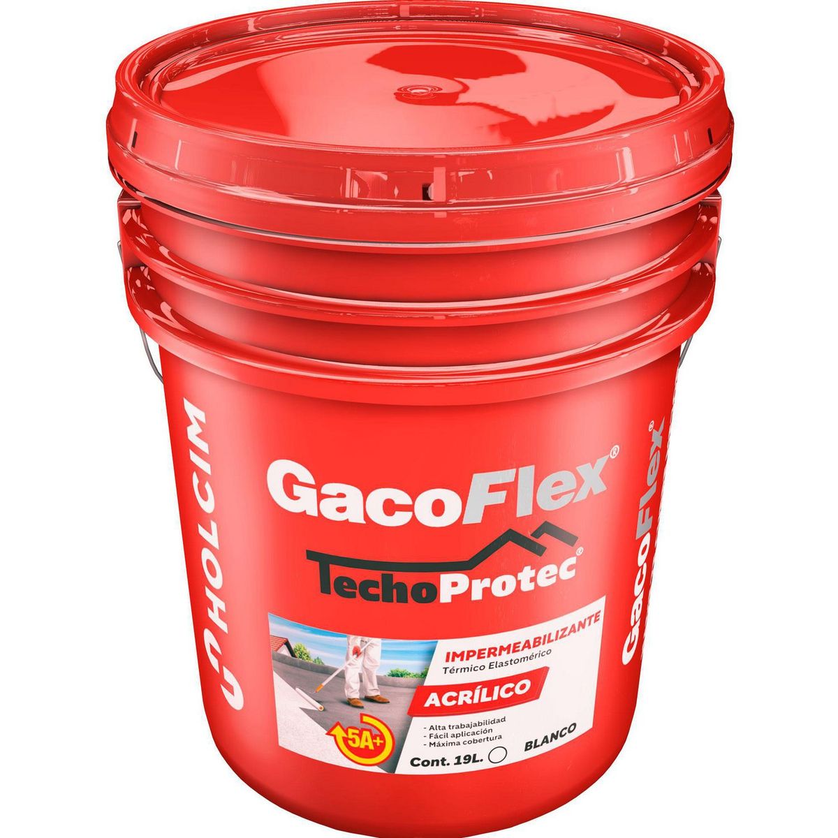 Impermeabilizante Acrílico Gacoflex - 5 Años de 19 litros - Blanco, marca Holcim Gacoflex - Foto Principal