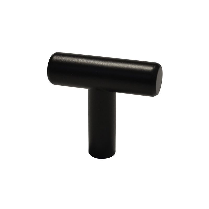 Handy Home - Jaladera botón hueca de acero inoxidable negra