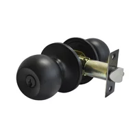 Cerradura Tubular para Alcoba Fixser Acabado Negro