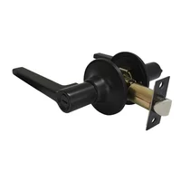 Cerradura Manija Funcion Baño Fixser Acabado Negro Master