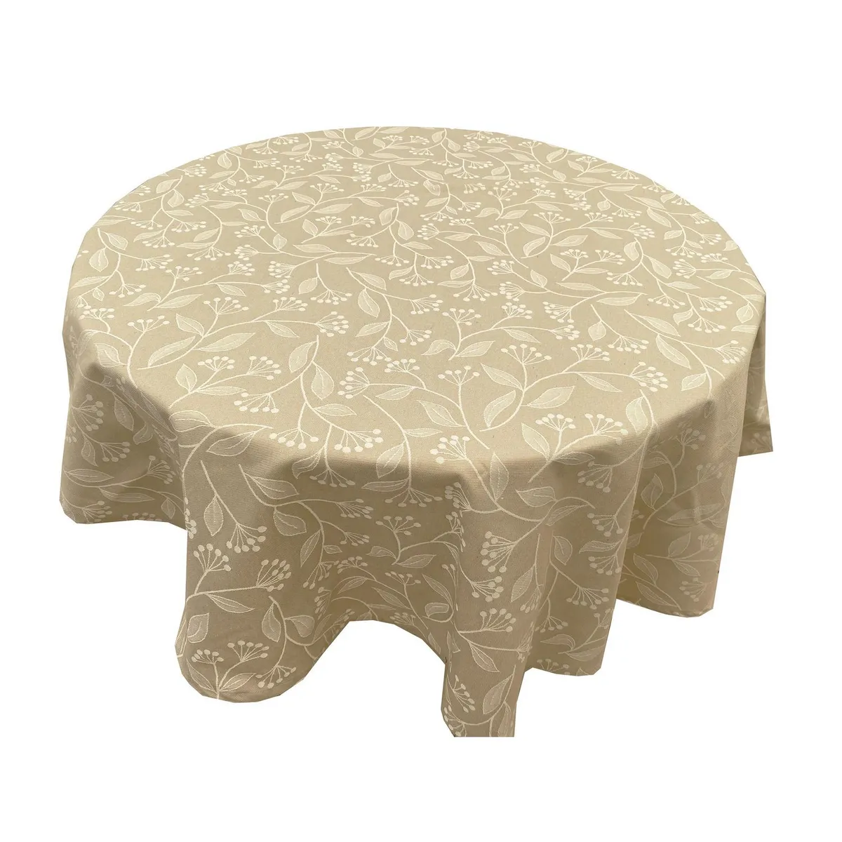 Just Home Collection - Mantel redondo Lirio beige