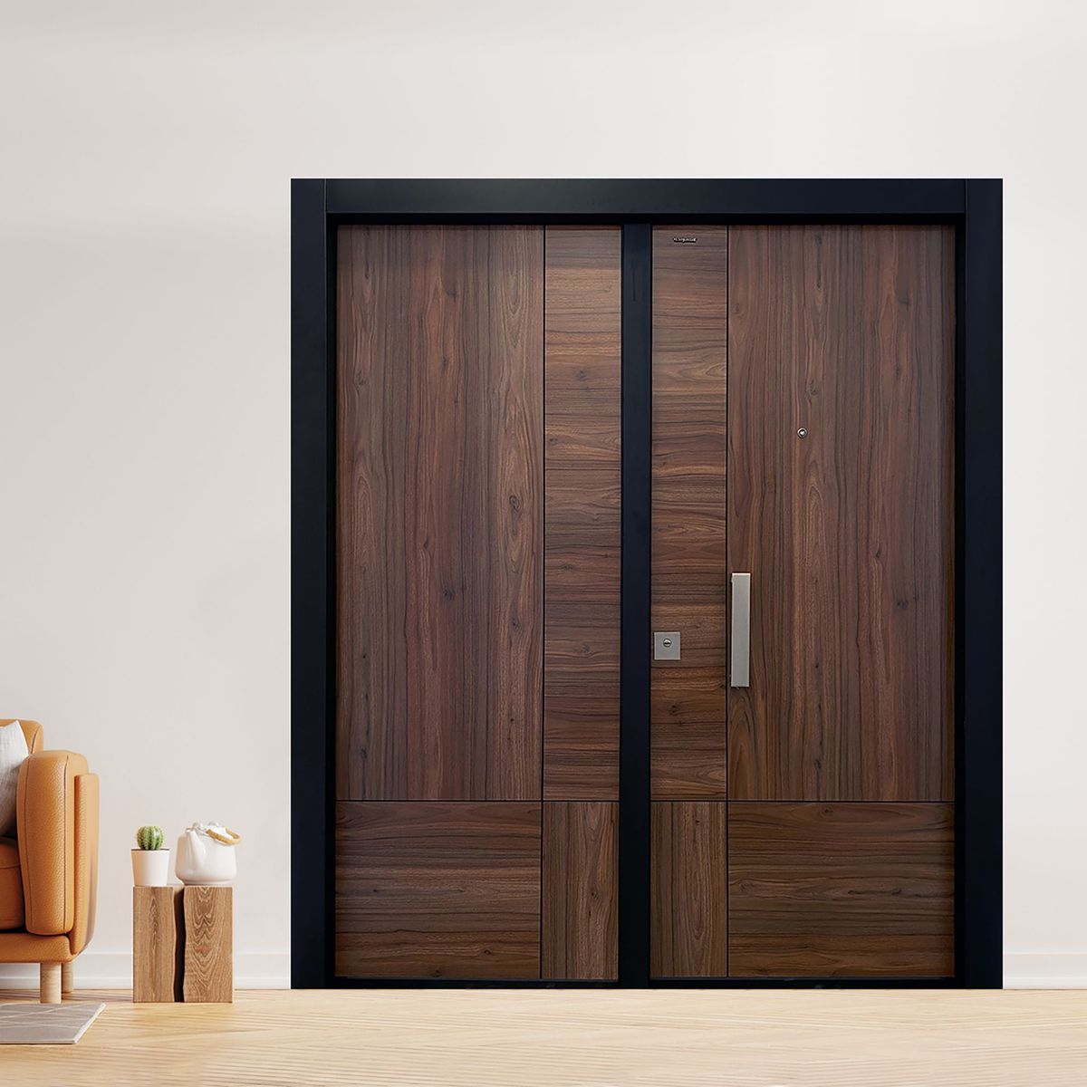Puerta Seguridad Habana Wengue Izquierda 180 x 215 cm, marca XE - Foto 2
