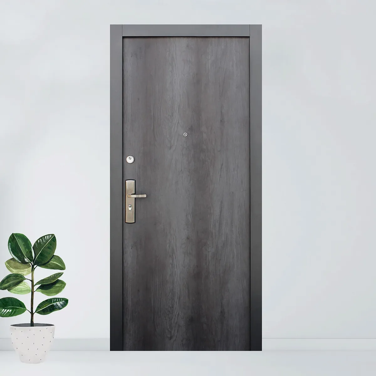 Puerta Seguridad Napoli Súper Gris Derecha 95 x 215 cm, marca XE - Foto 2