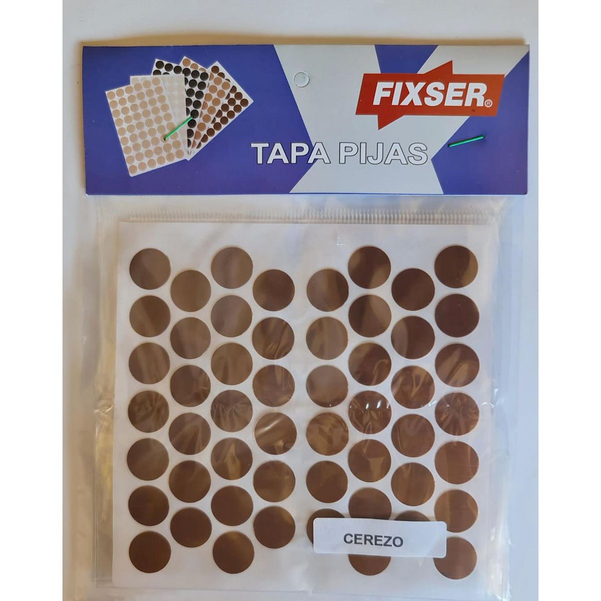 Fixser - Tapa Adherible Cerezo Premium para Melamina
