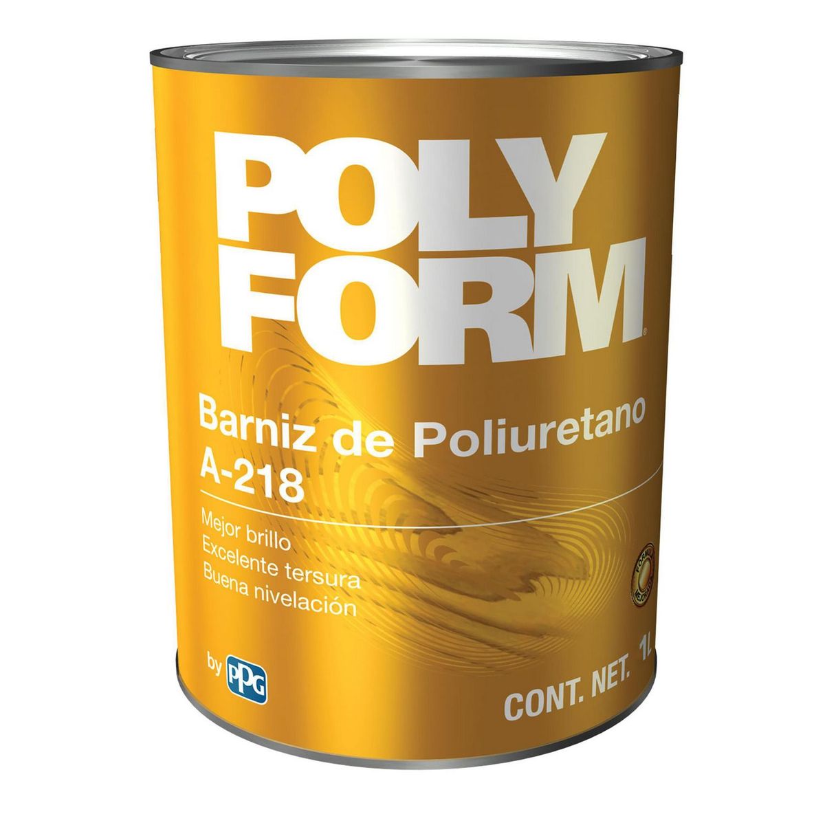 Barniz de Poliuretano Brillo Directo para Madera acabado Semi Mate 1 Lt, marca Polyform - Foto Principal
