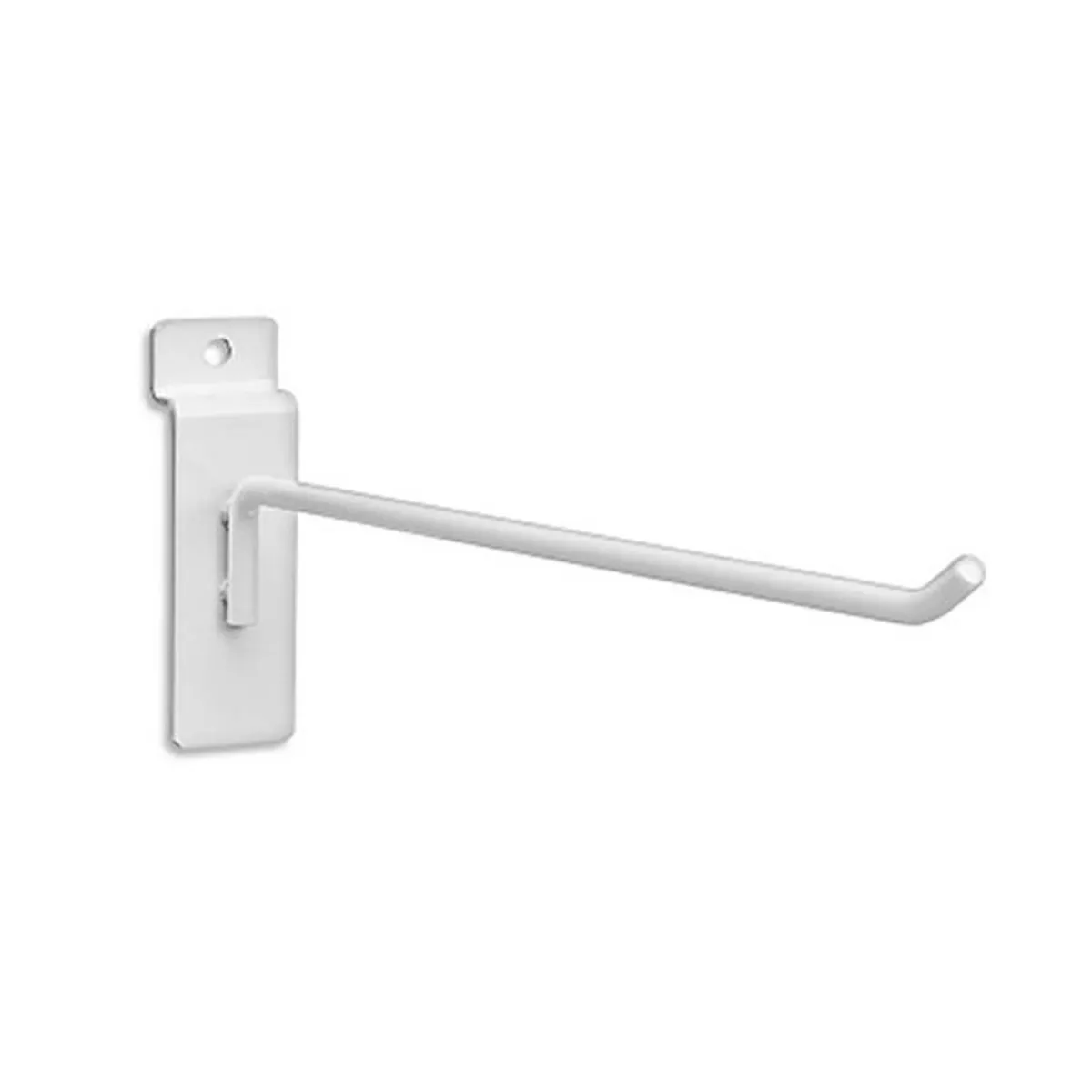 Fixser - Gancho para Panel Ranurado de 5 cm Blanco