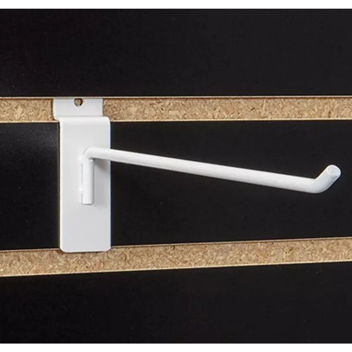 Fixser - Gancho para Panel Ranurado de 5 cm Blanco