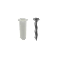 Juego de 20 Taquetes Blancos  y 20 Tornillos