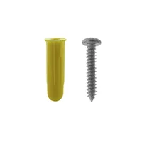 Juego de 20 Taquetes Amarillos y 20 Tornillos