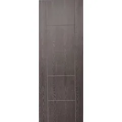 Puerta Tambor HDF Lucerna Cenizo Texturizada 70 x 213 cm