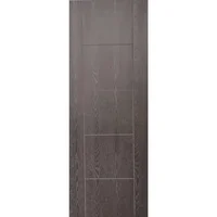Puerta Tambor HDF Lucerna Cenizo Texturizada 80 x 213 cm