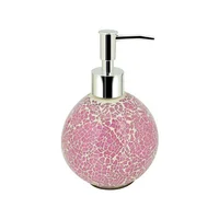 Dispensador de Jabón Vidrio Rosa 420 ml