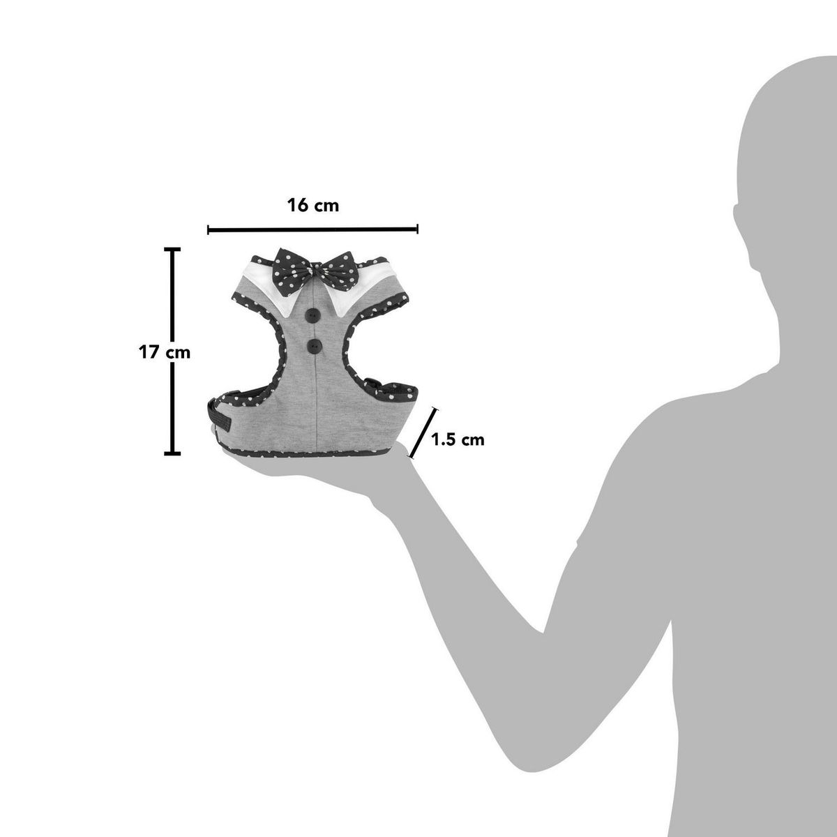 Fancy Pets - Arnés Modelaje Corbatín Chica