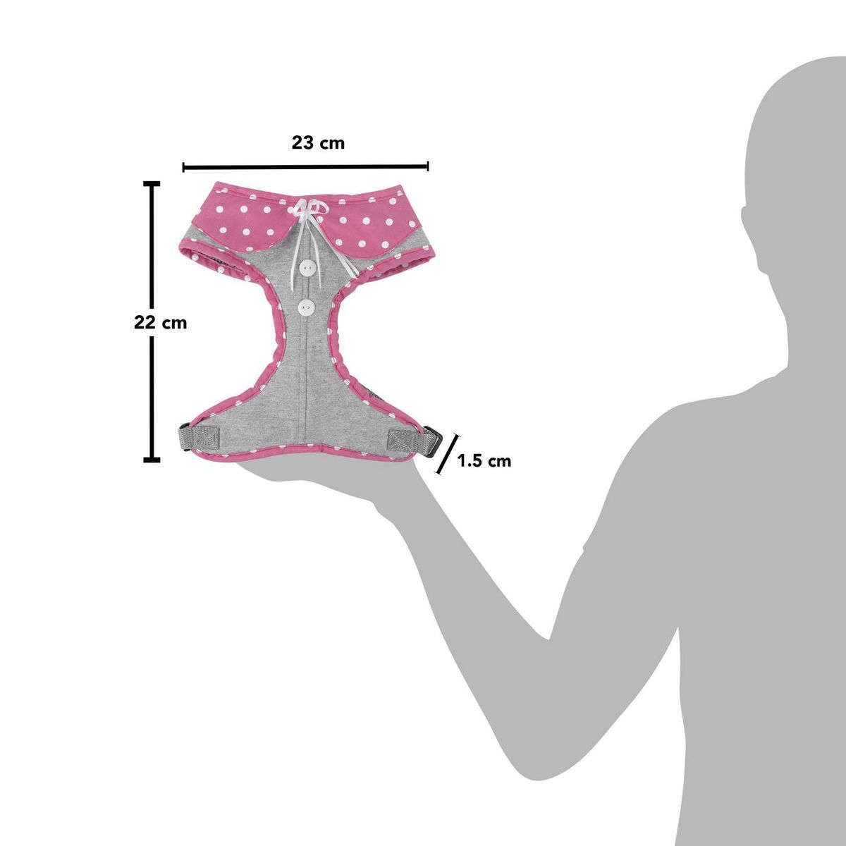 Fancy Pets - Arnés Modelaje Rosa Grande