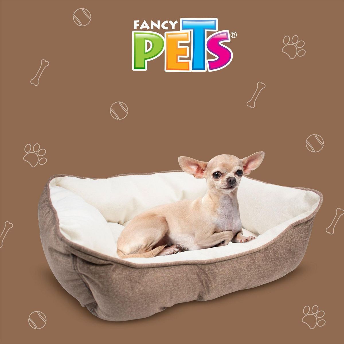 Cama Doble Vista para Mascotas Raza Mediana, marca Fancy Pets - Foto 2
