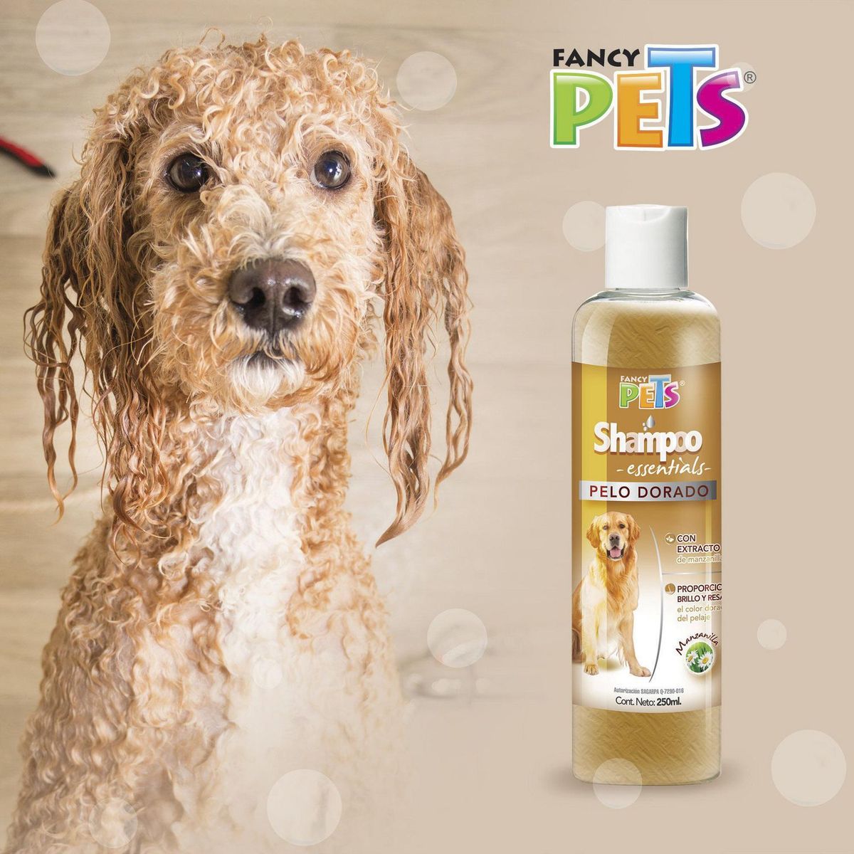 Fancy Pets - Shampoo para Mascotas Pelo Dorado 250 ml