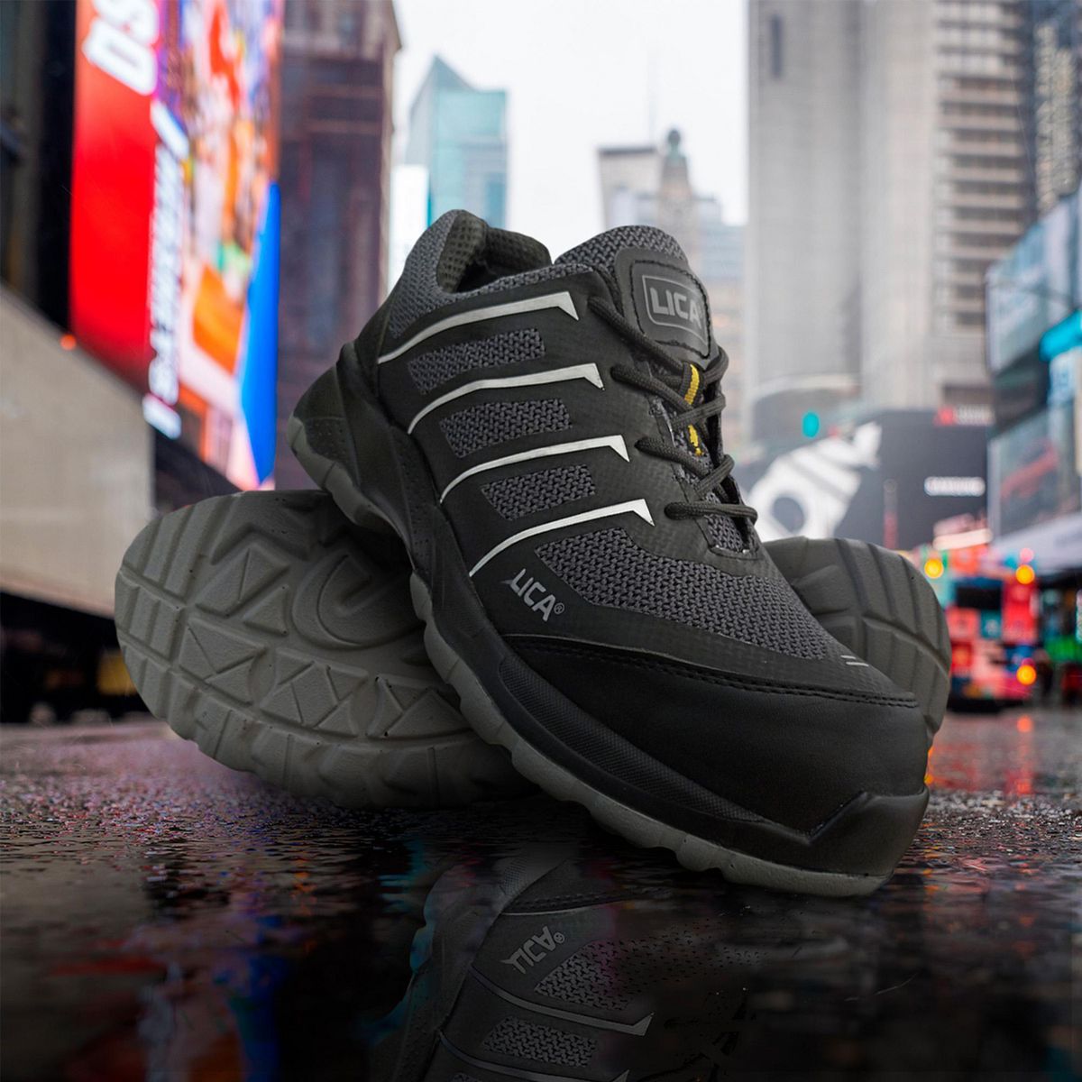 Lica - Tenis Lica Negro con Reflejante Mx