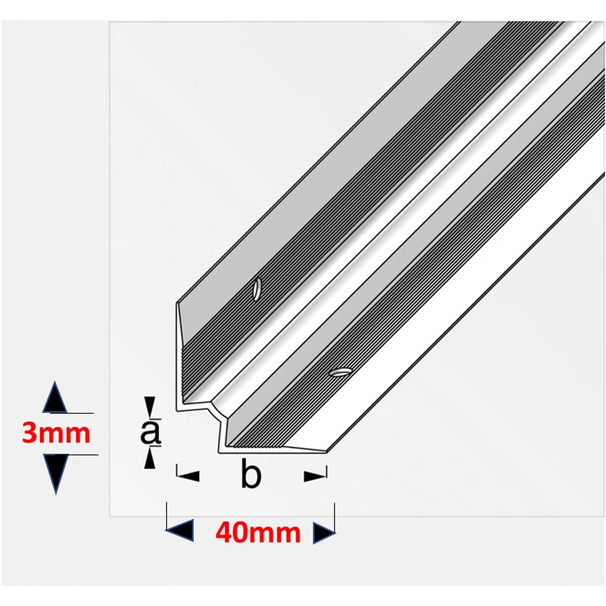 Alfer - Escal Interior Plata 3Mm X 25 X 25, 1M