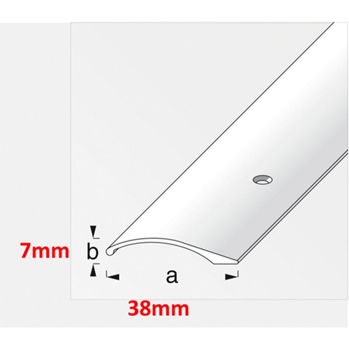 Alfer - Nivelación Alum Plata 38X7.5Mm, 1M