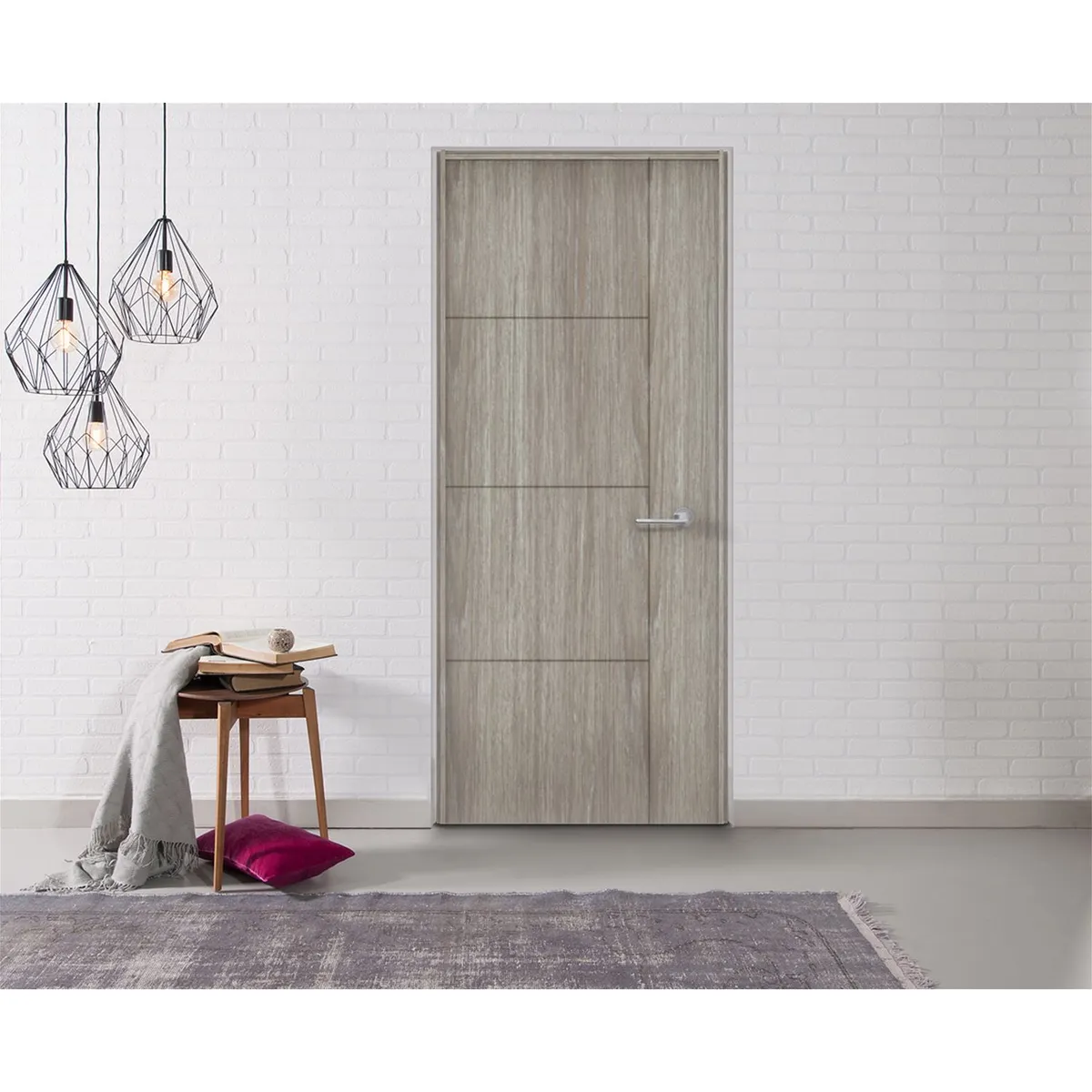 Holztek - Puerta Tambor PVC Light Oak 70 x 213 cm