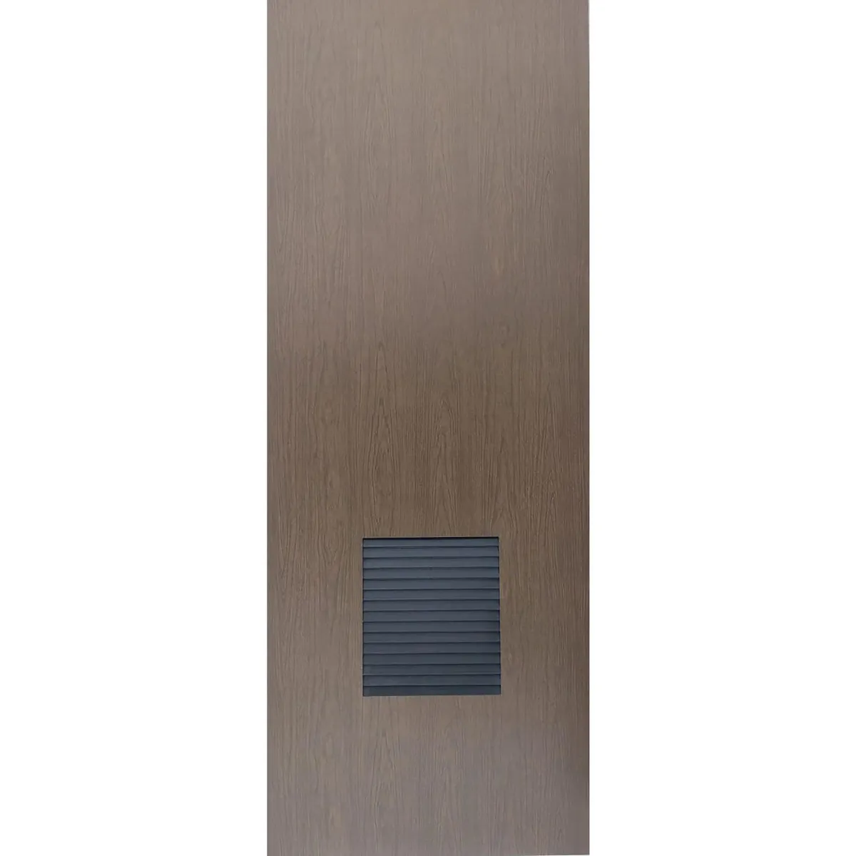 Multimarca - Puerta Tambor HDF Louver Rejilla Nogal Canadiense 70 x 213 cm