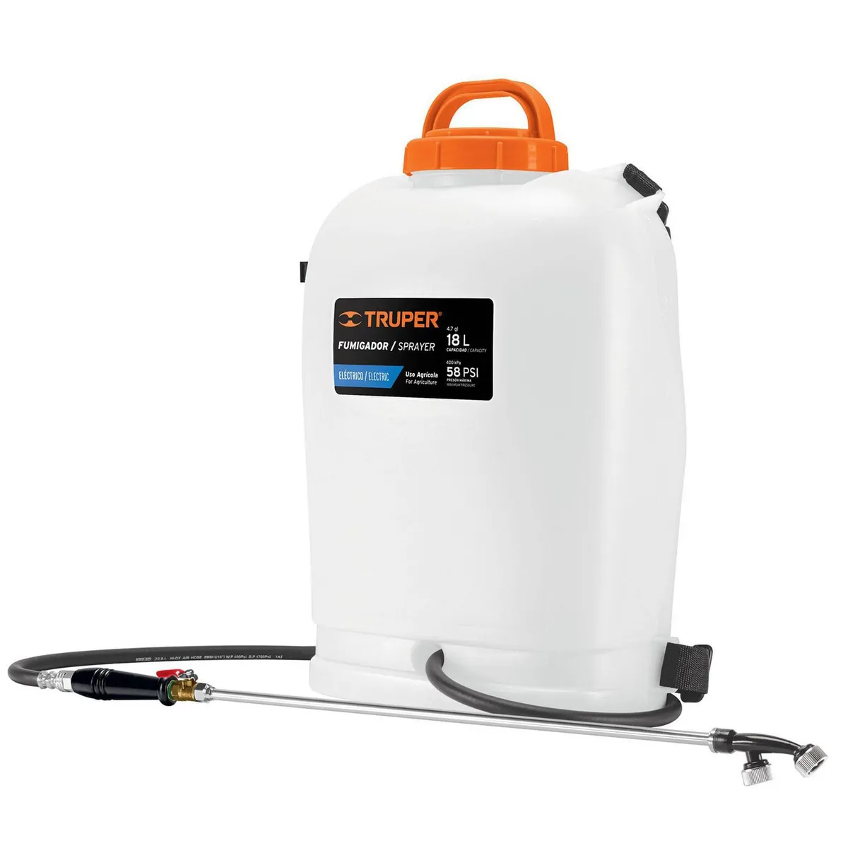Truper - Fumigador Sprayer Mochila Eléctrico Ion Litio 18 L