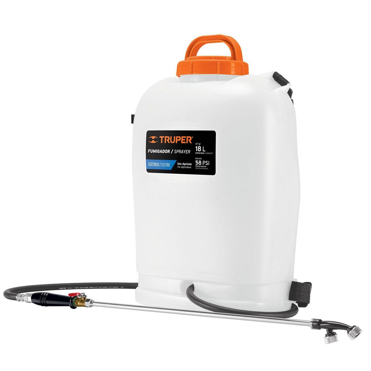 Truper - Fumigador Sprayer Mochila Eléctrico Ion Litio 18 L