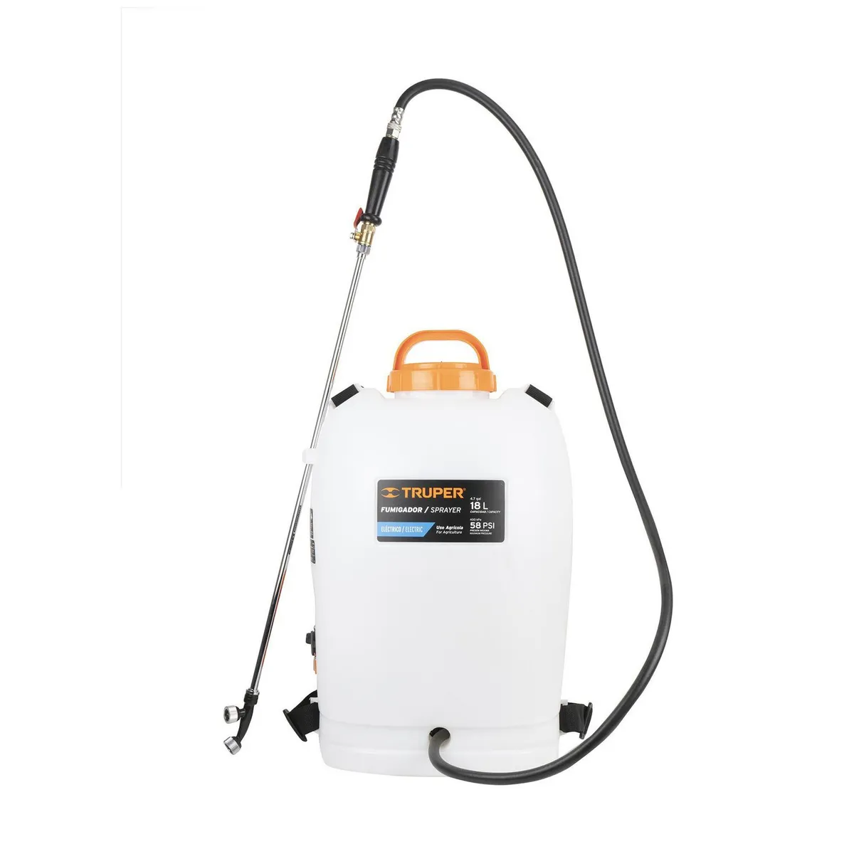 Truper - Fumigador Sprayer Mochila Eléctrico Ion Litio 18 L