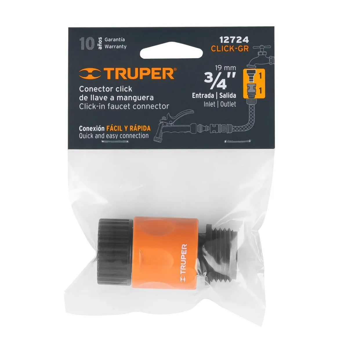 Conector Rápido Grifo-Manguera, marca Truper - Foto 2