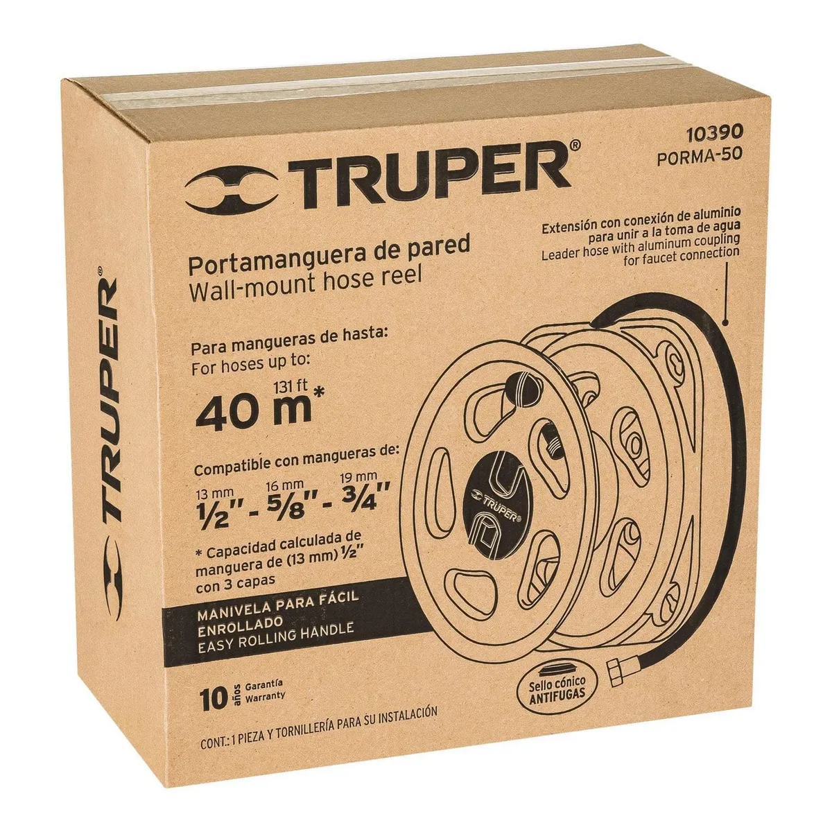 Truper - Portamanguera de Pared
