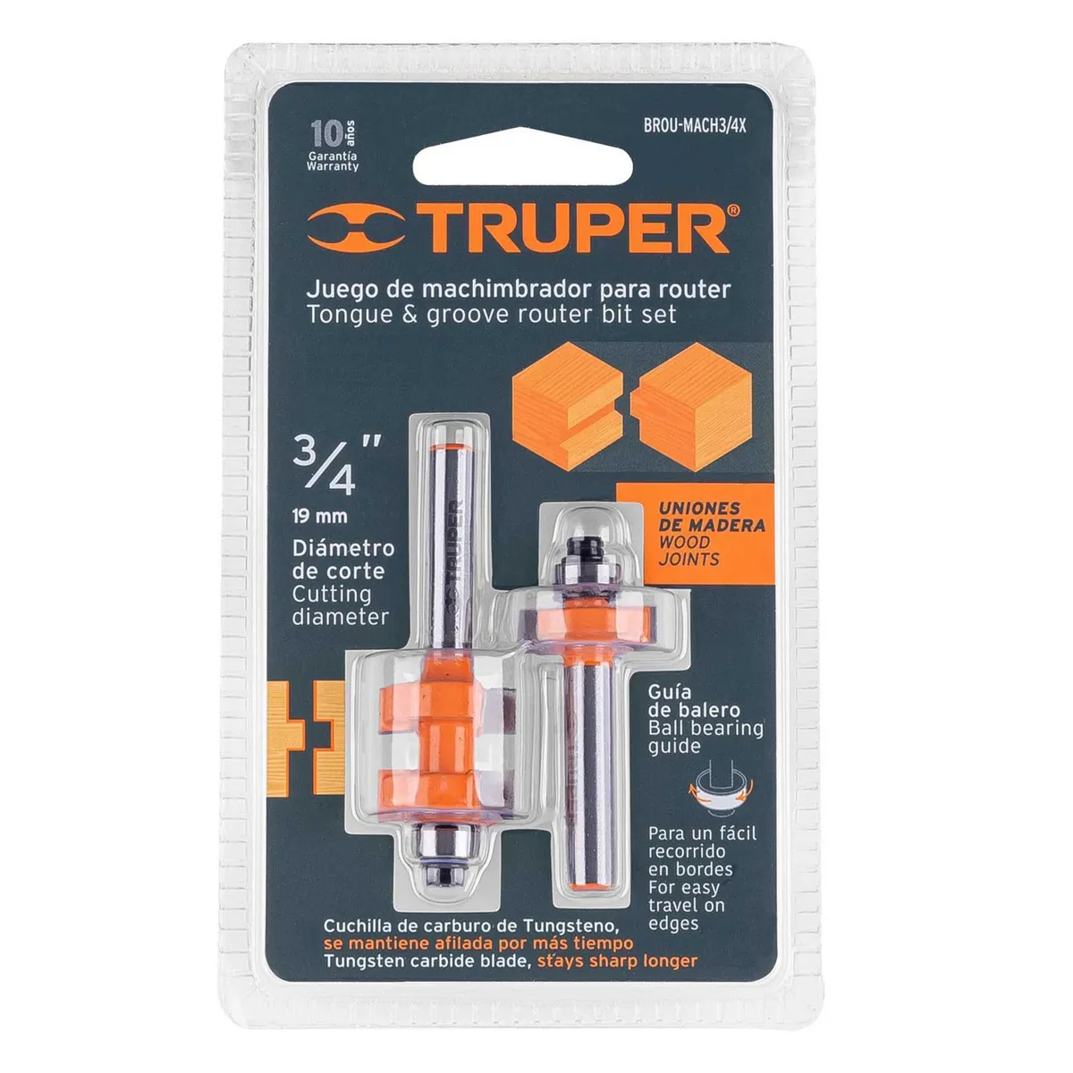 Juego de Machimbrador 3/4" con Balero.., marca Truper - Foto 2